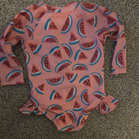 SIX Watermelon Print Kids Rashguard - Pink - Picture 3 of 4